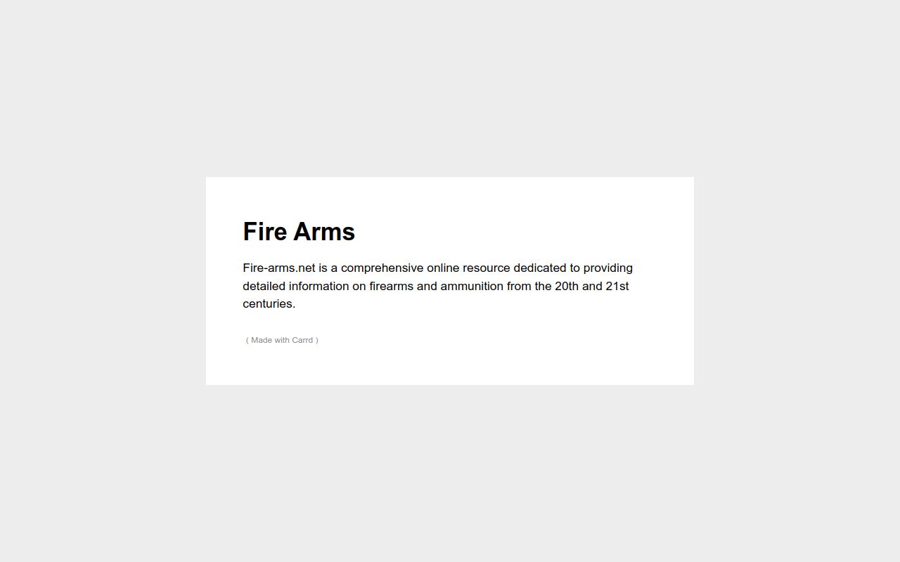 Carrd profile picture for @firearms